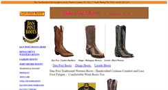 Desktop Screenshot of dan-post-boots.com